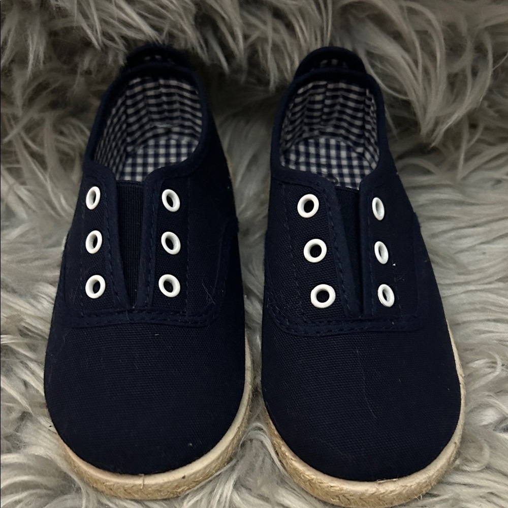 CHUS Parker Navy  Kids Canvas Shoes size US 10 Toddler NWOT